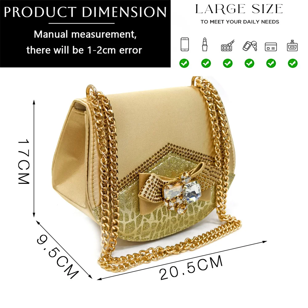 2024 Rhinestone Design INS Hot Sale New Arrivals African Shoes and Bag Set in Blue Color Open Toe Comfortable Women Heels