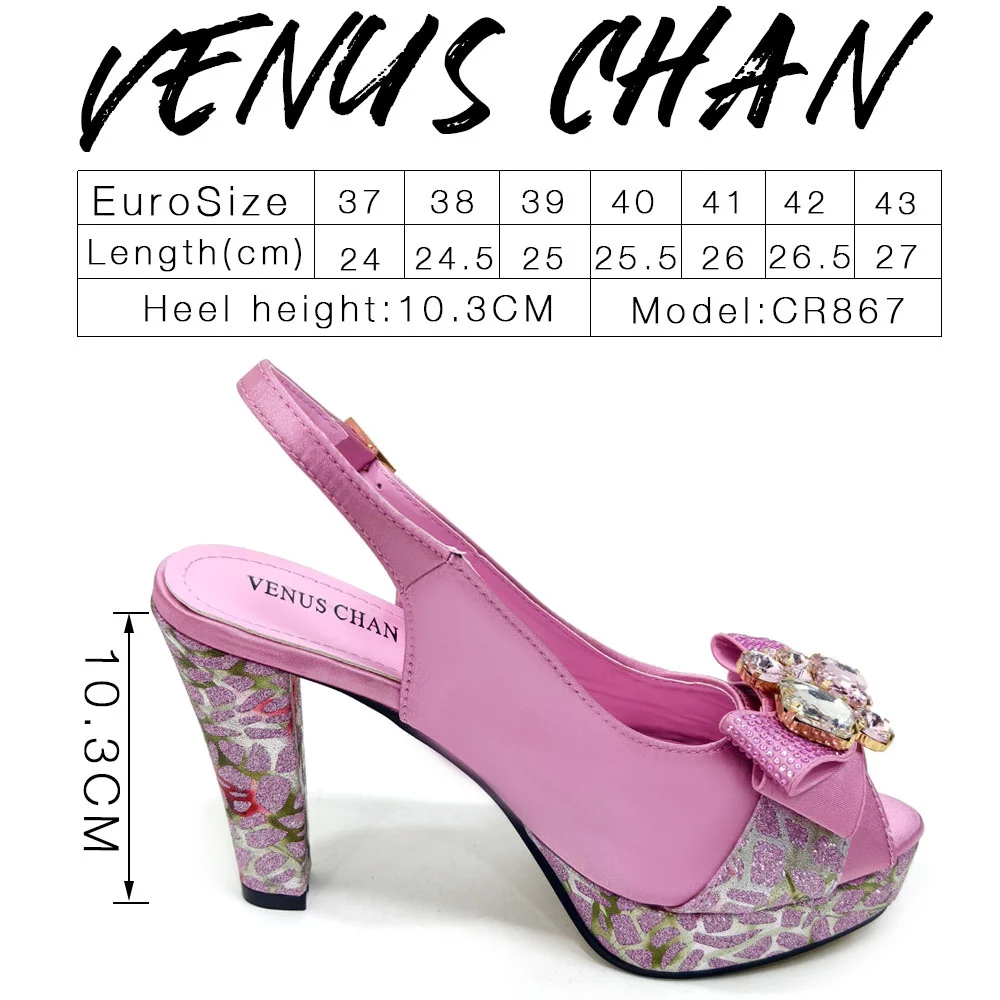 2024 Rhinestone Design INS Hot Sale New Arrivals African Shoes and Bag Set in Blue Color Open Toe Comfortable Women Heels