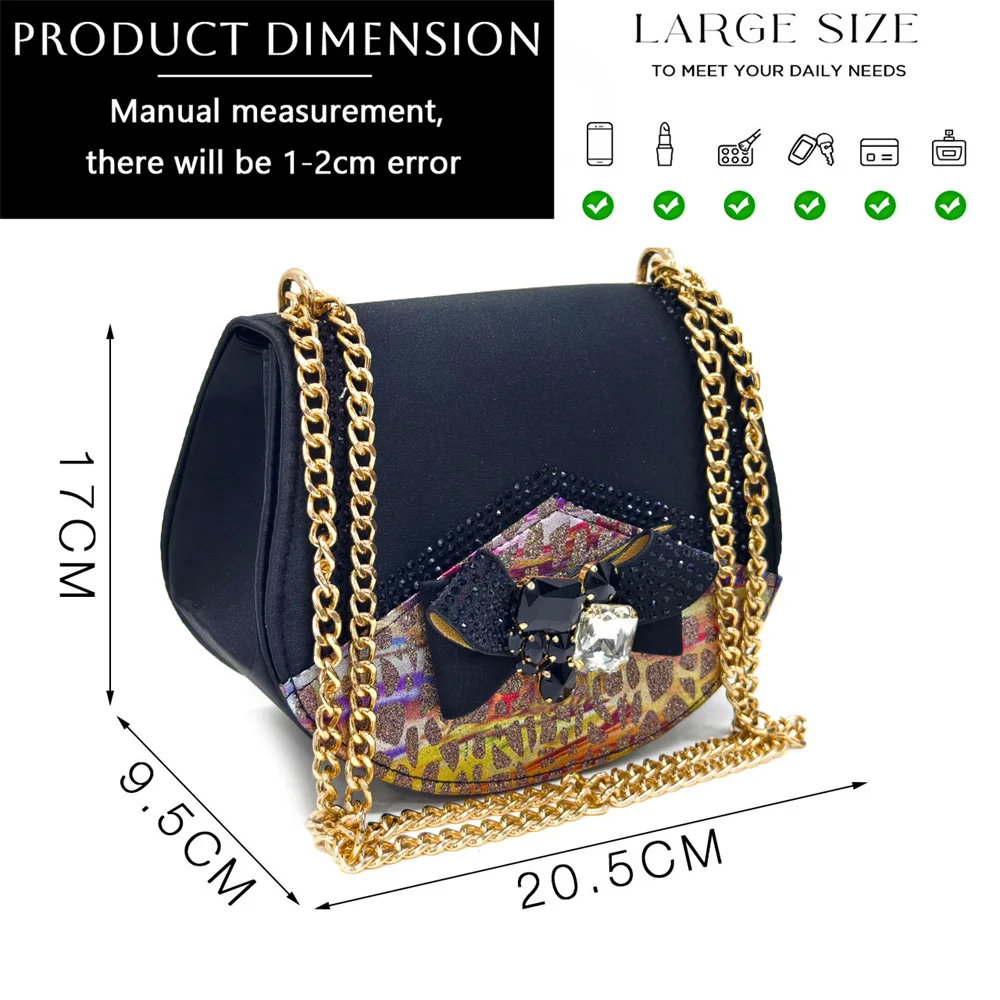 2024 Rhinestone Design INS Hot Sale New Arrivals African Shoes and Bag Set in Blue Color Open Toe Comfortable Women Heels