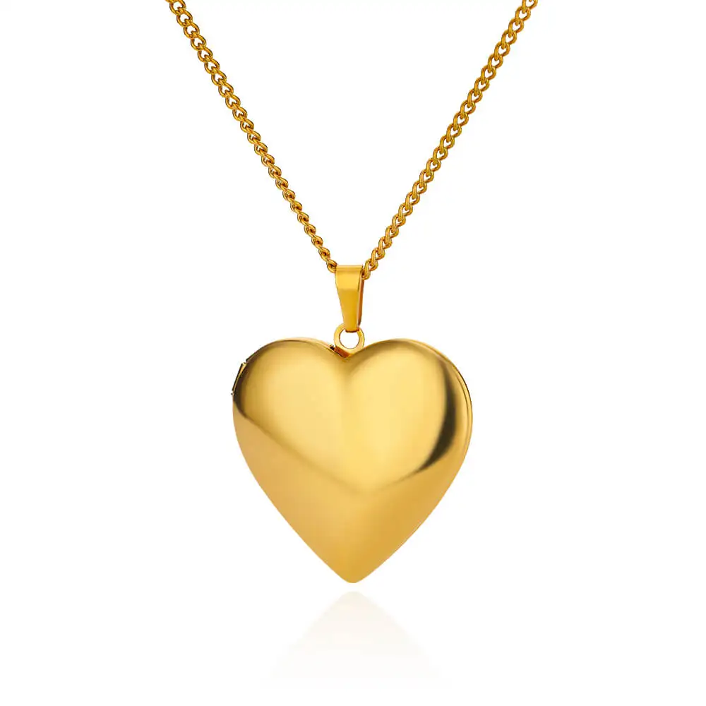Stainless Steel Custom Photo Heart Locket Necklace for Woman Personalized Family Friends Picture Pendant Memorial Jewelry Gifts