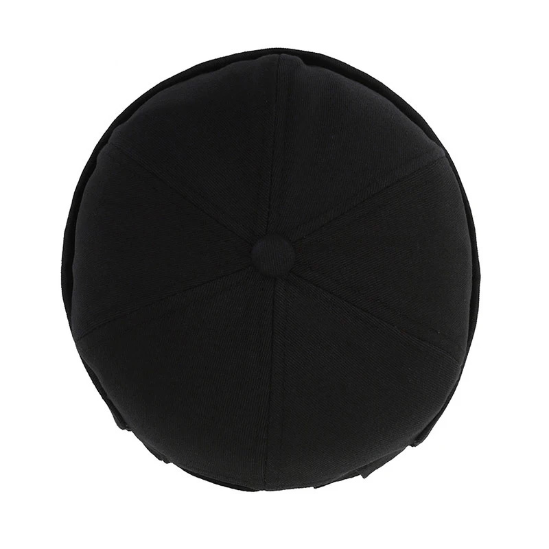 Vintage Men's Summer Cotton Brimless Skullies Cap Solid Color Street Portable Docker Hats Multipurpose Beanie Hat Hip Hop Hats