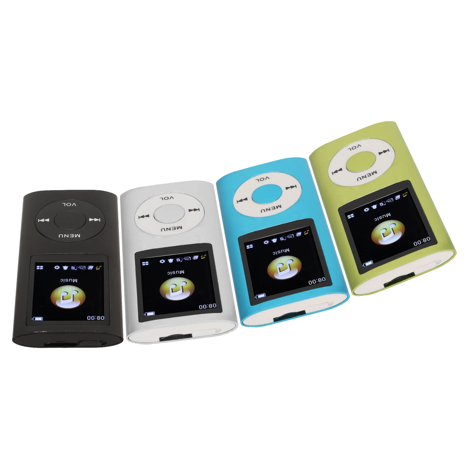 Aluminum Alloy MP3 Player Stylish Multifunctional Lossless Sound Slim 1.8 Inch LCD Screen Portable MP3 Music Player