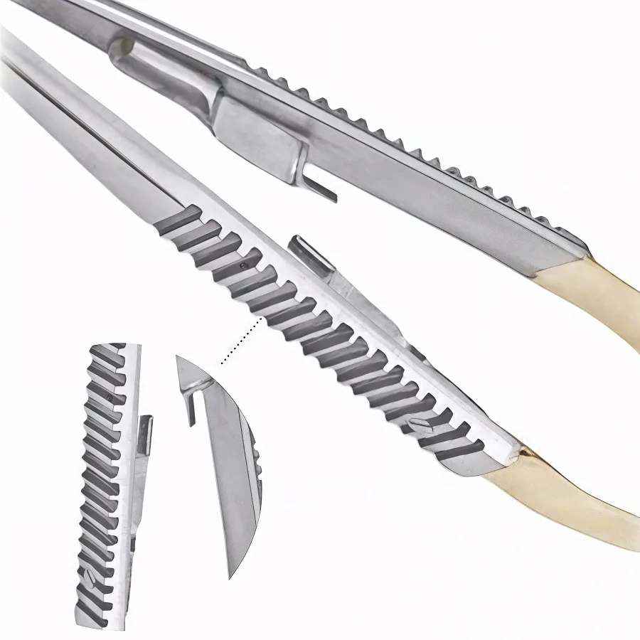 1 pc Dental Surgical Orthodontic Implant Castroviejo Needle Holders Forceps Tweezers Dental Pliers Dentistry Tool