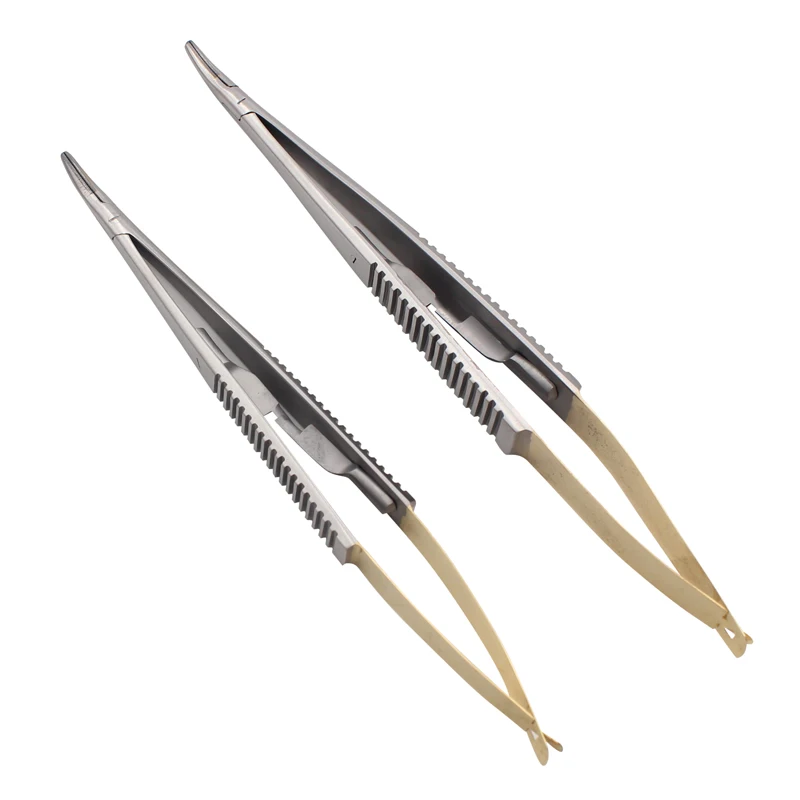 1 pc Dental Surgical Orthodontic Implant Castroviejo Needle Holders Forceps Tweezers Dental Pliers Dentistry Tool