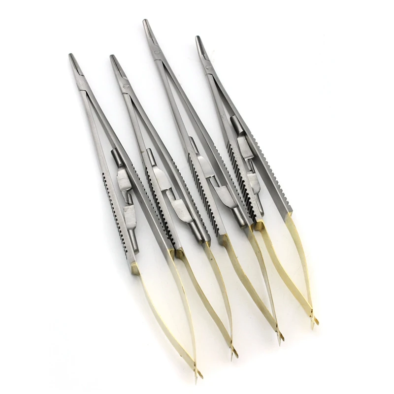 1 pc Dental Surgical Orthodontic Implant Castroviejo Needle Holders Forceps Tweezers Dental Pliers Dentistry Tool