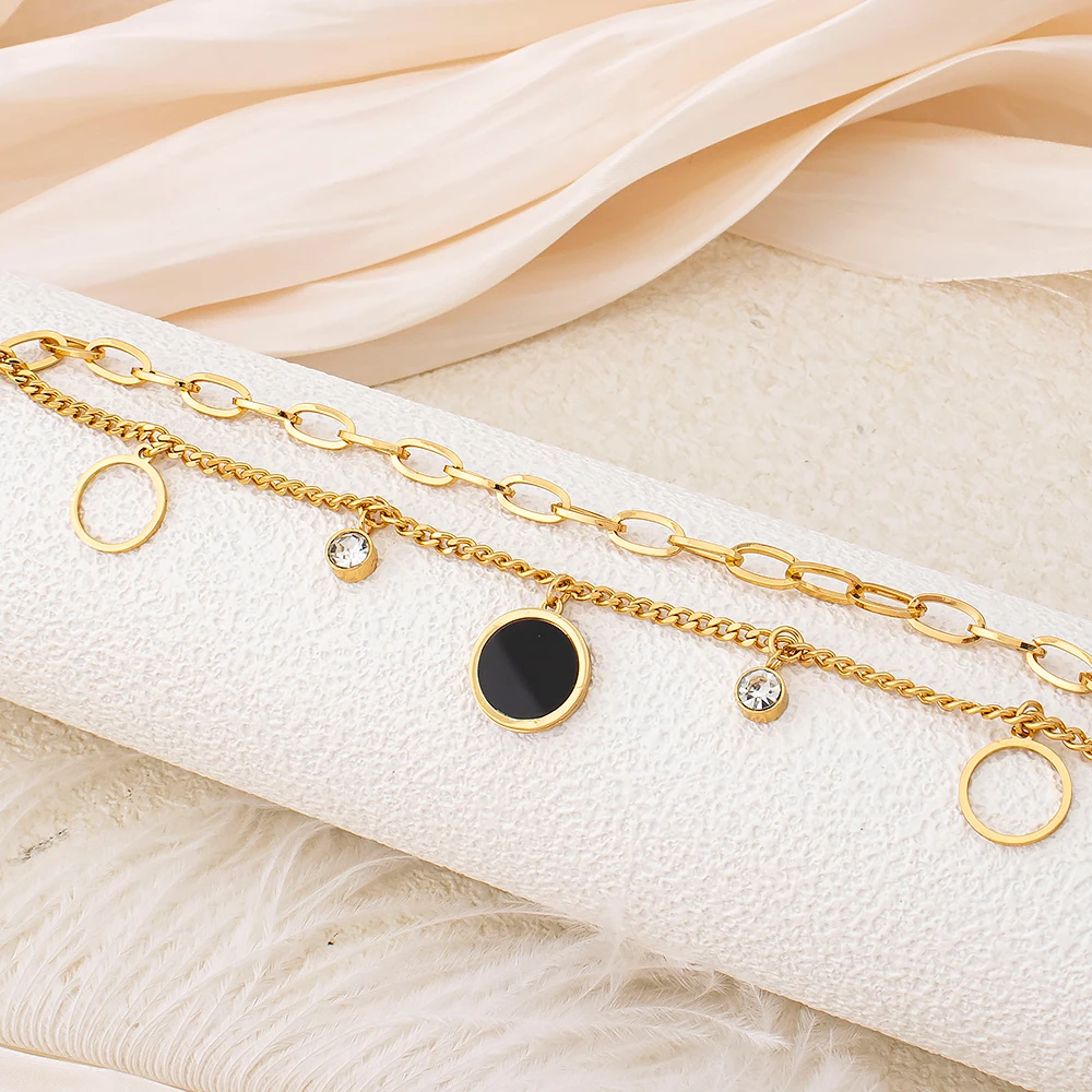 Gold Plated Bracelet Hip Hop Style Unique Fashion Fun Design Curved Unisex Jewelry