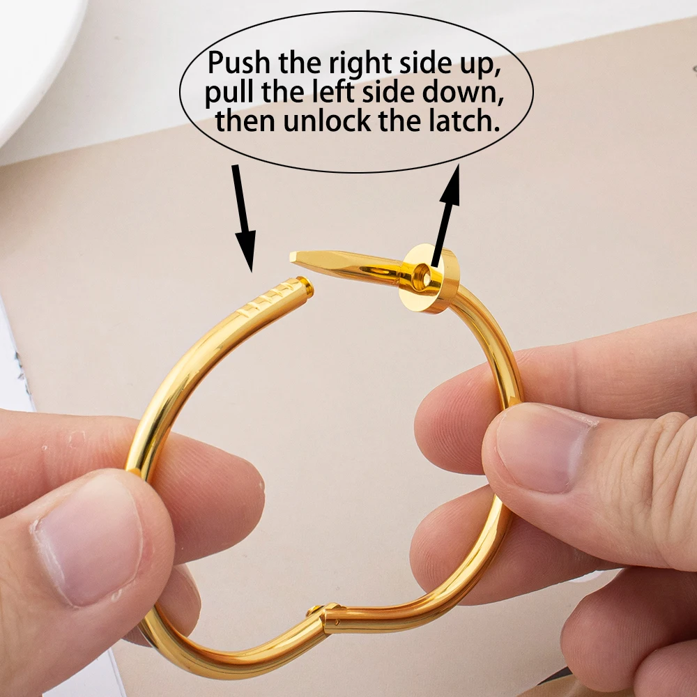 Gold Plated Bracelet Hip Hop Style Unique Fashion Fun Design Curved Unisex Jewelry
