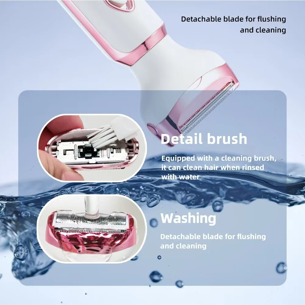 4 In 1 Electric Lady Shaver, Body Hair Removal Epilator, Painless Cordless Trimmer Razor, Gifts For Women