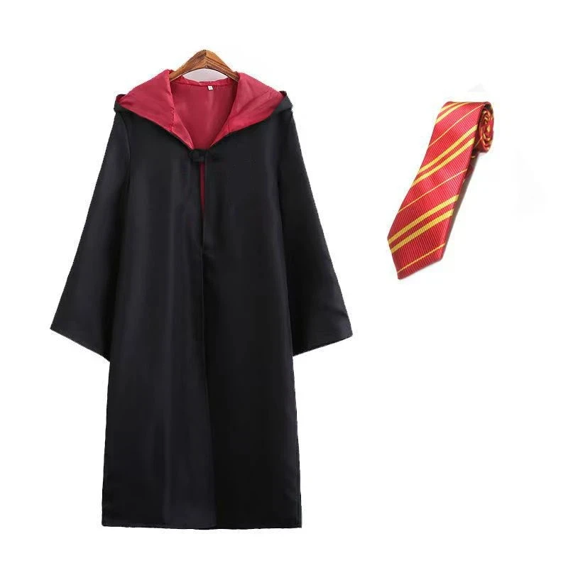 Anime Film Academy Halloween Cosplay Costume Robe Tie Potter Magic Cloak Tie Hermione Costume Fan Holiday Gift