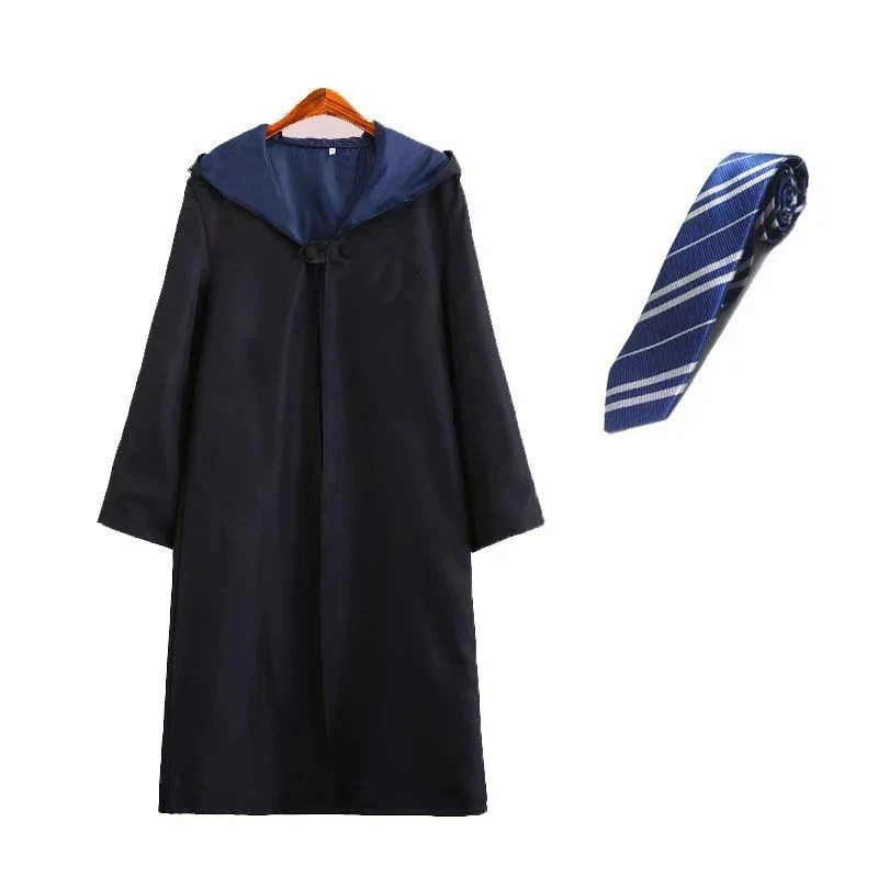 Anime Film Academy Halloween Cosplay Costume Robe Tie Potter Magic Cloak Tie Hermione Costume Fan Holiday Gift