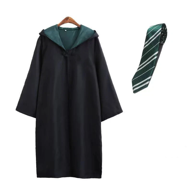 Anime Film Academy Halloween Cosplay Costume Robe Tie Potter Magic Cloak Tie Hermione Costume Fan Holiday Gift