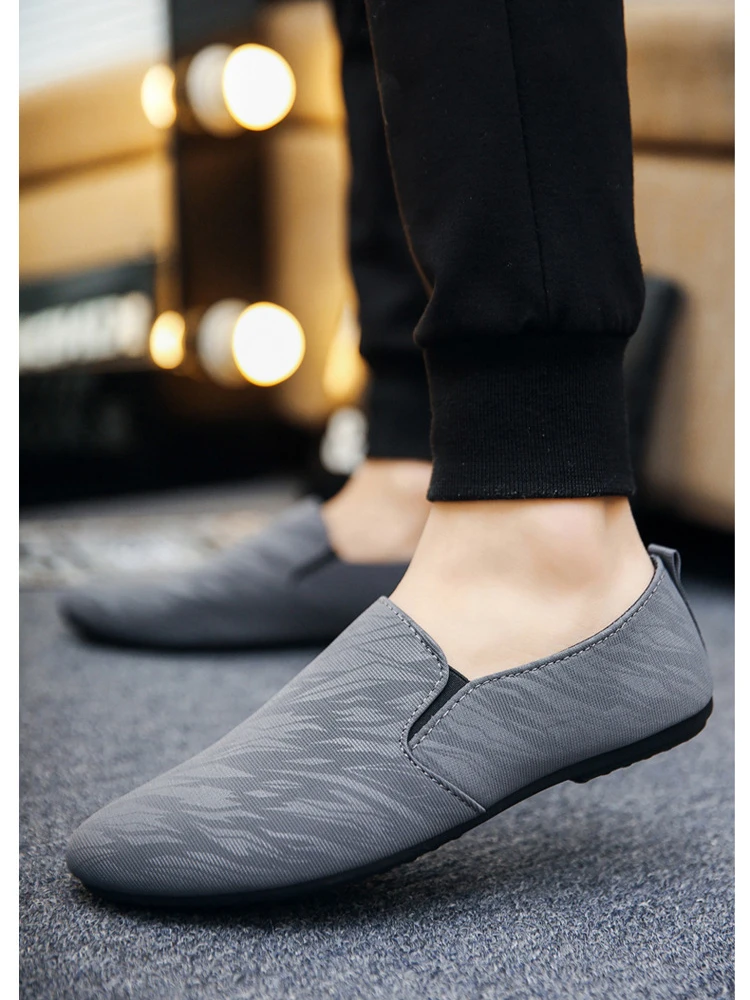 Shoes for Man New Men Fashionable Canvas Breathable Flat Bottomed Walking Shoes with Lightweight Sports Shoes Men's Sneakers
