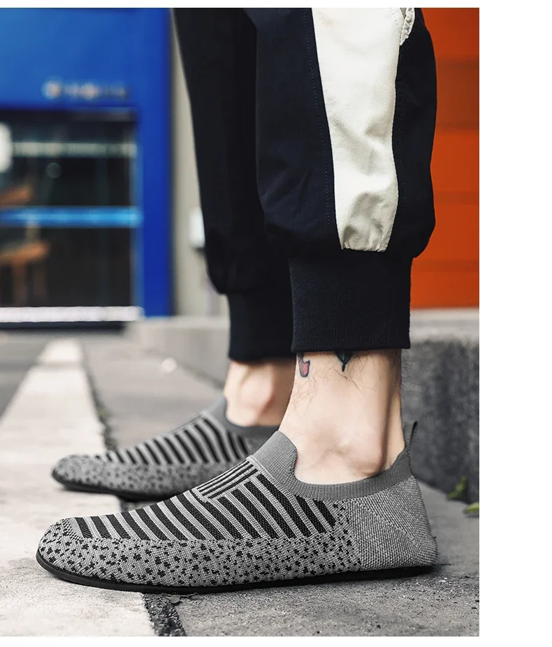 YRZL Mesh Loafers Mens Driving Moccasins High Quality Flats Male Walking Shoes Breathable Mesh Casual Loafers Summer Mens Shoes