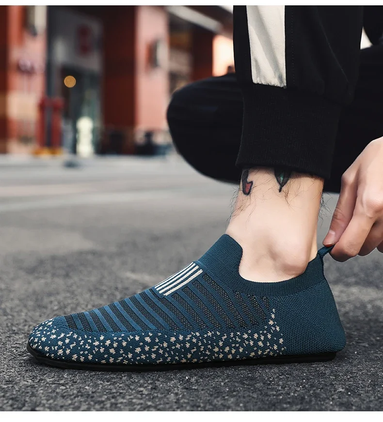 YRZL Mesh Loafers Mens Driving Moccasins High Quality Flats Male Walking Shoes Breathable Mesh Casual Loafers Summer Mens Shoes