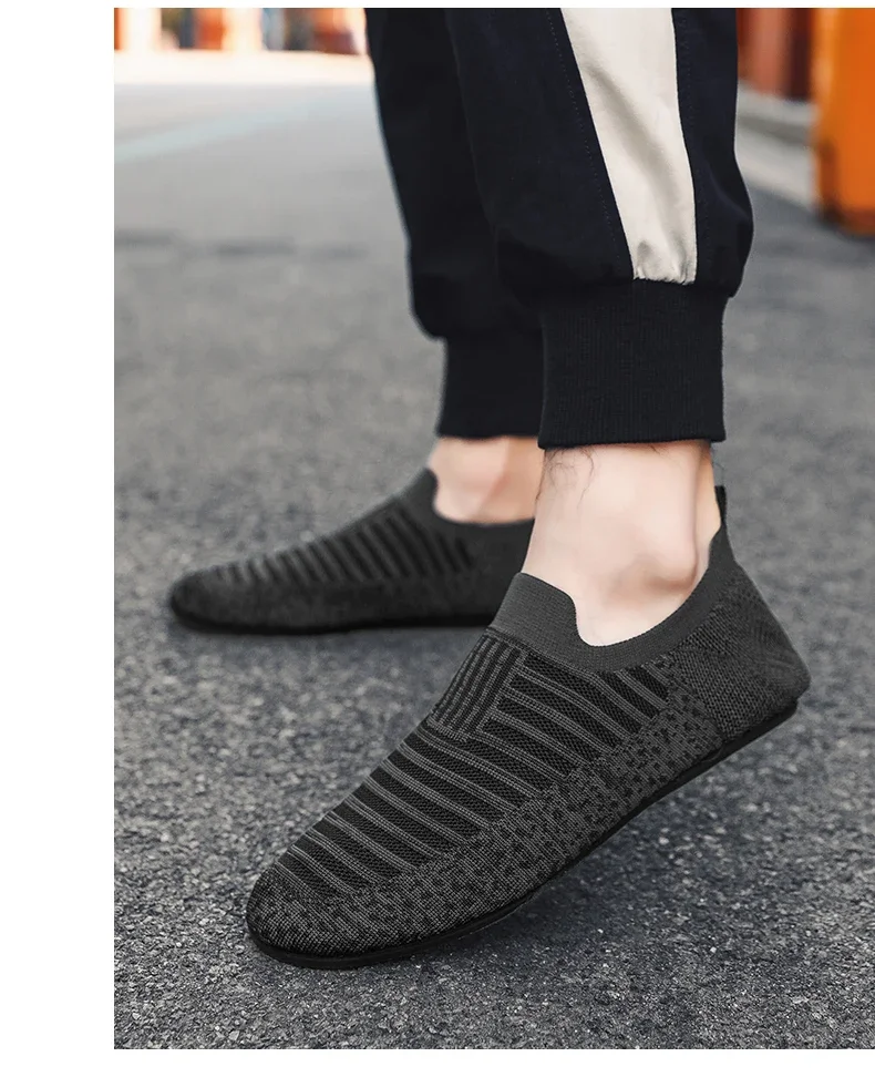 YRZL Mesh Loafers Mens Driving Moccasins High Quality Flats Male Walking Shoes Breathable Mesh Casual Loafers Summer Mens Shoes