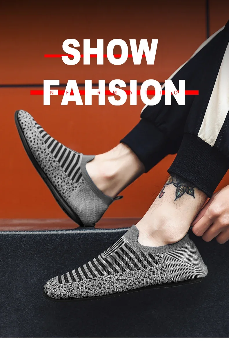 YRZL Mesh Loafers Mens Driving Moccasins High Quality Flats Male Walking Shoes Breathable Mesh Casual Loafers Summer Mens Shoes