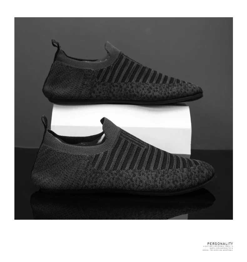 YRZL Mesh Loafers Mens Driving Moccasins High Quality Flats Male Walking Shoes Breathable Mesh Casual Loafers Summer Mens Shoes