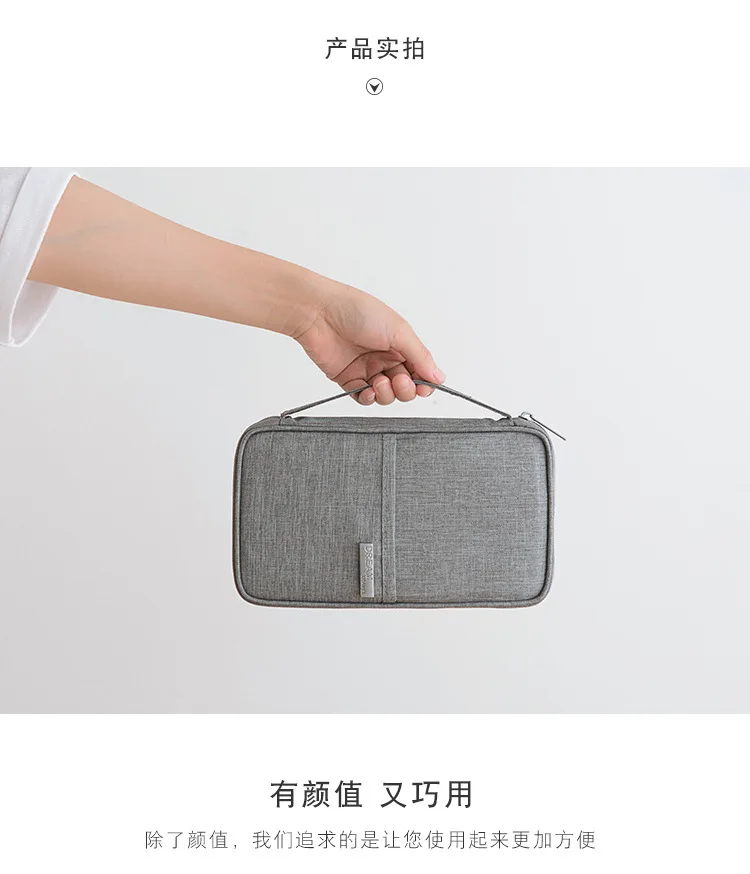 Travel Wallet Family Passport Holder Multi-pockets Waterproof Document Case Organizer Travel accessories Document Bag Cardholder