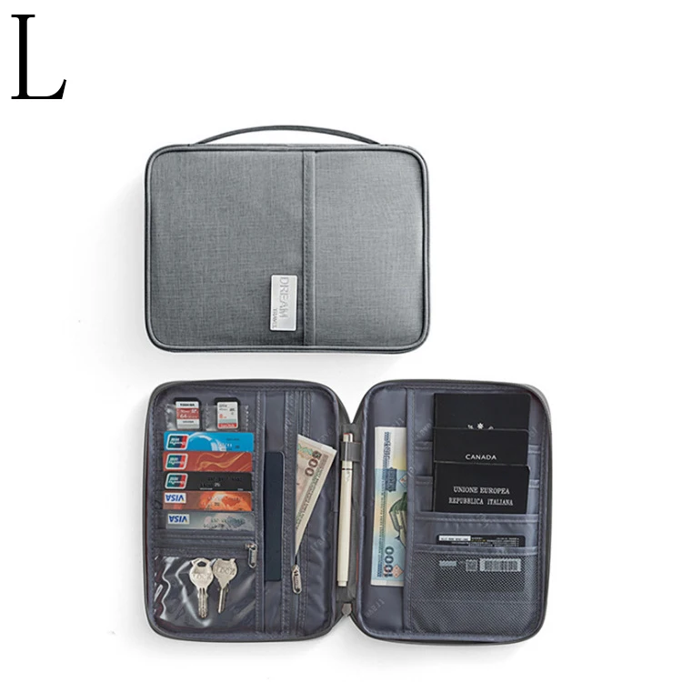 Travel Wallet Family Passport Holder Multi-pockets Waterproof Document Case Organizer Travel accessories Document Bag Cardholder