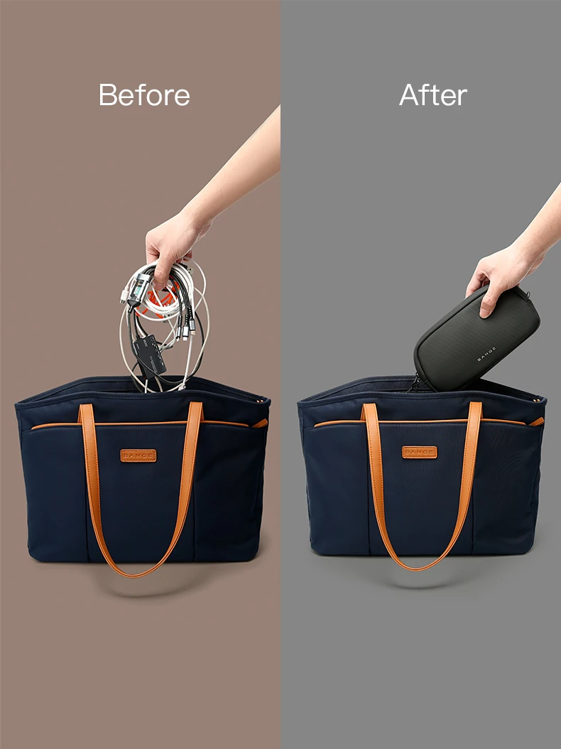 BANGE Travel Organizer Bag Power Bank Mini Pouch Electronics Gadgets Accessorie Case for USB Cable Cords,Hard Drives Storage Bag
