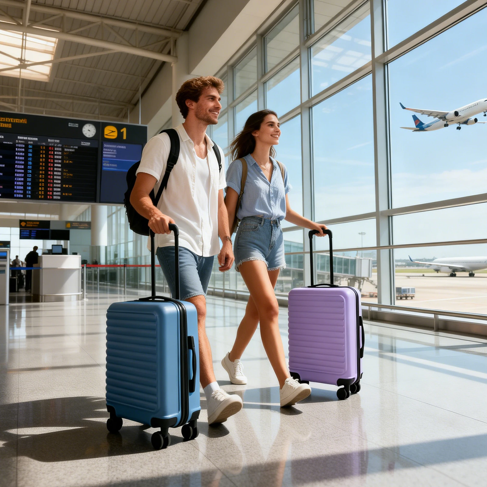 Travehouse Hardshell Carry On Luggage Airline Approved 20", Small Suitcase With Spinner Wheels