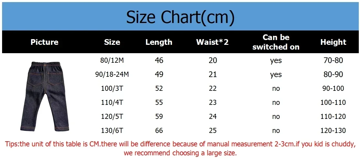 New Winter Children's Jeans Boys and Girls' Solid Color Thin Velvet Elastic Belt Jeans Infant Elastic Denim Pants 1-6Y