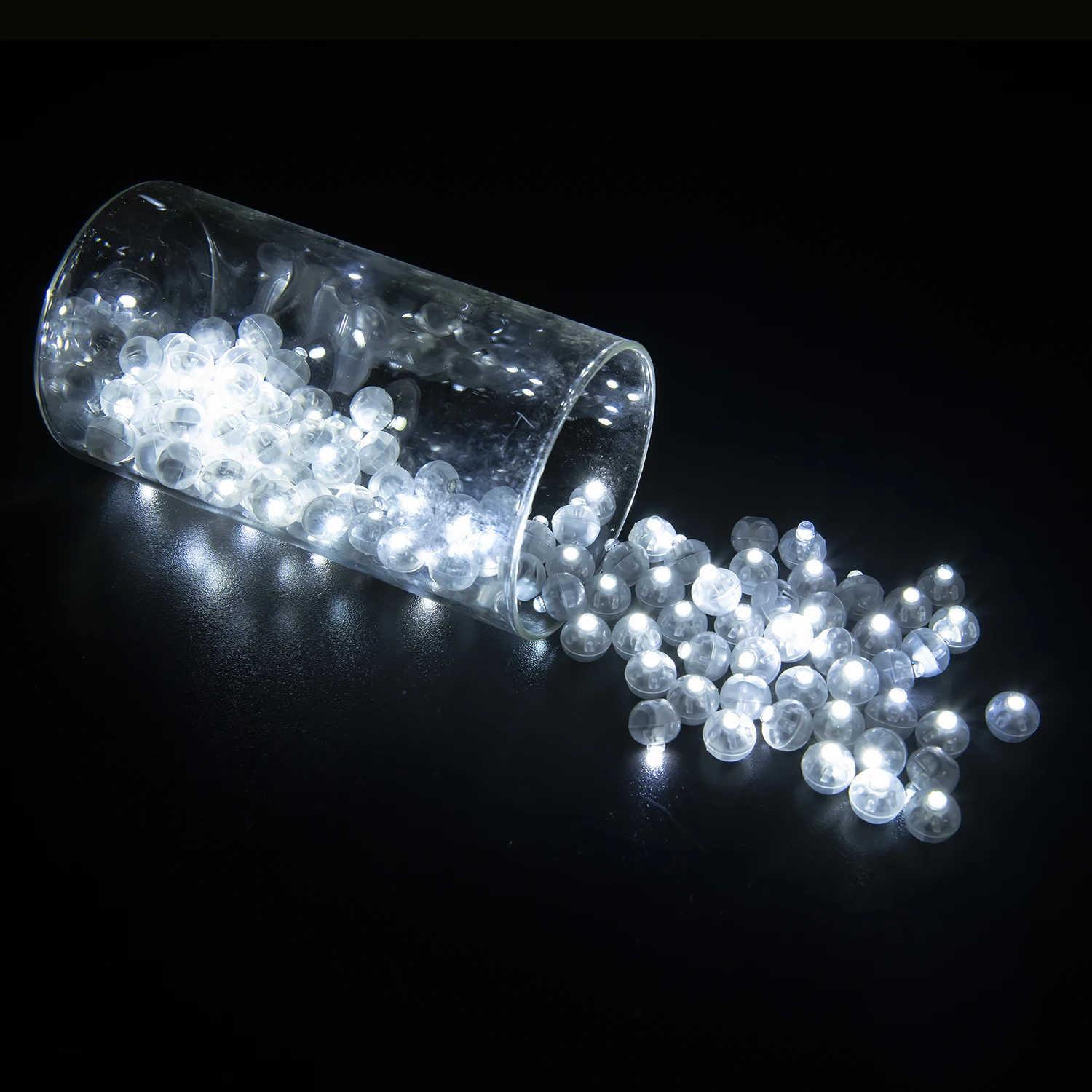 50/100/150/200/300pcs Tumbler Round Ball Light Balloon LED Flash Luminous Lamps Lantern Light for Wedding Party Birthday Decor