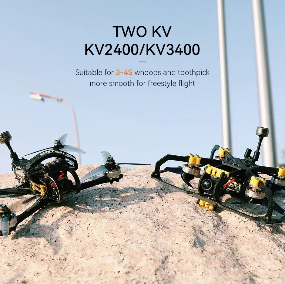 T-MOTOR P1804 2400KV 3400KV 4-6S Motor 13.78g 12N14P 1.5/5mm Shaft for 3-4" FPV Freestyle Toothpick Cinewhoop