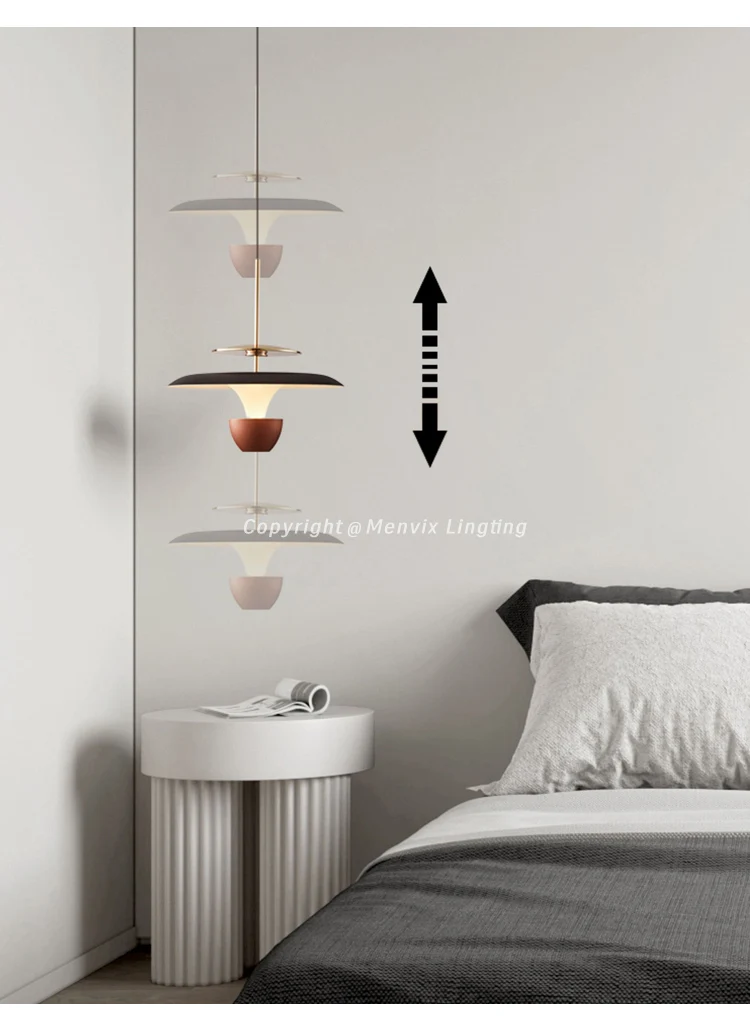 Menvix New Lamp LED Pendant Light Fixtures Colourful Ceiling Fixture Hanging Chandelier Kitchen Island Dining Room Bedroom Hall