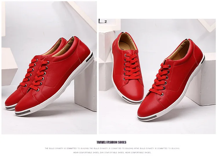 Fashion Men's Leather Shoes 2026 Plus Size 48 Men Leather Shoes Simple Designer Men's Shoes Breathable Classic Lace-up Sneakers