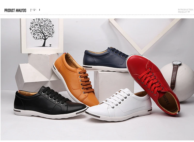 Fashion Men's Leather Shoes 2026 Plus Size 48 Men Leather Shoes Simple Designer Men's Shoes Breathable Classic Lace-up Sneakers