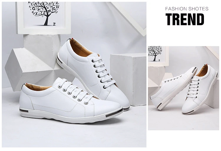 Fashion Men's Leather Shoes 2026 Plus Size 48 Men Leather Shoes Simple Designer Men's Shoes Breathable Classic Lace-up Sneakers