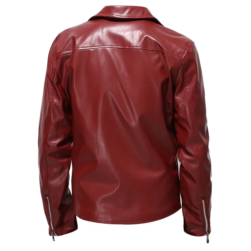 Spring Autumn Fashion Men Streetwear Black PU Leather Jacket Mens Zipper Hip Hop Coat Male Motorcycle Faux Leather Jackets