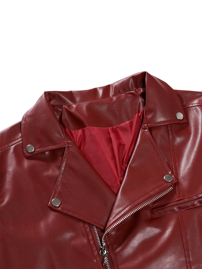 Spring Autumn Fashion Men Streetwear Black PU Leather Jacket Mens Zipper Hip Hop Coat Male Motorcycle Faux Leather Jackets