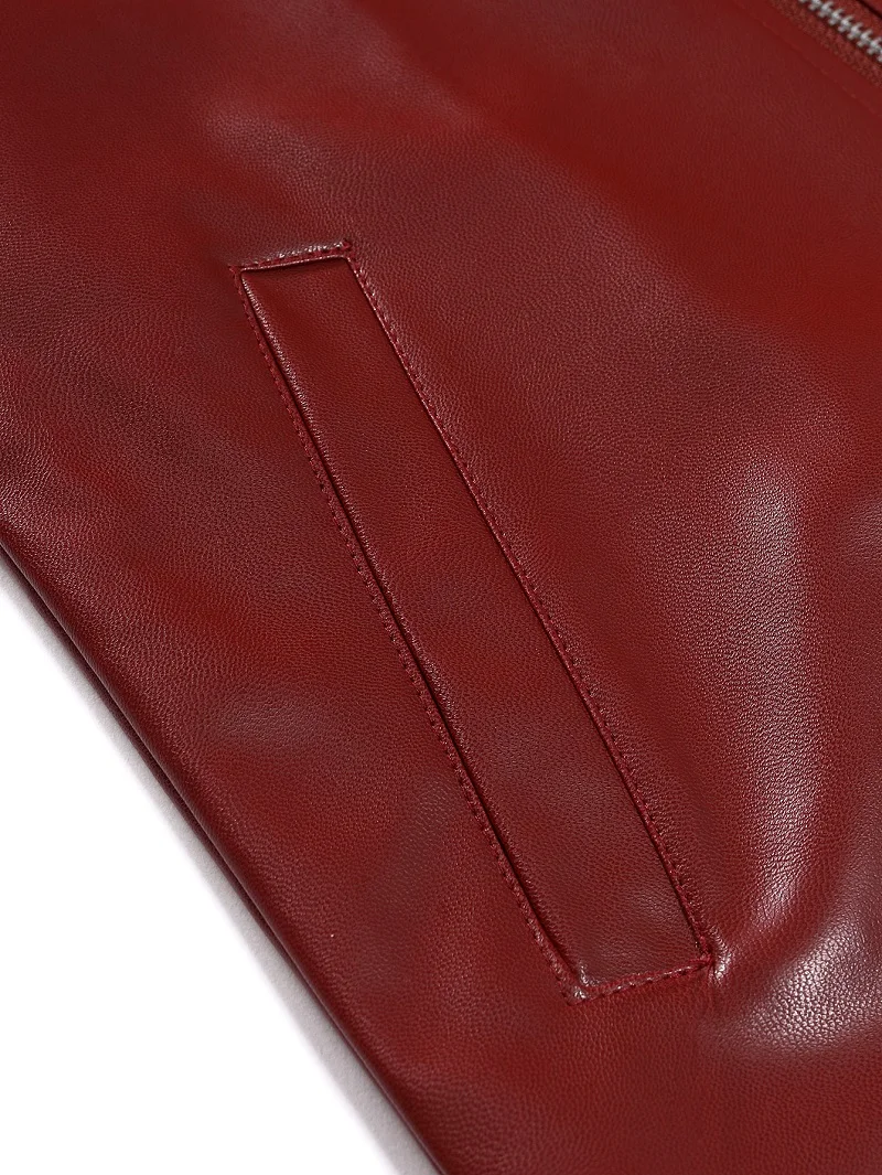 Spring Autumn Fashion Men Streetwear Black PU Leather Jacket Mens Zipper Hip Hop Coat Male Motorcycle Faux Leather Jackets
