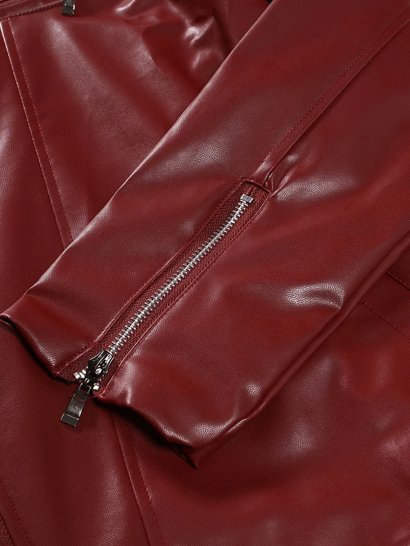 Spring Autumn Fashion Men Streetwear Black PU Leather Jacket Mens Zipper Hip Hop Coat Male Motorcycle Faux Leather Jackets
