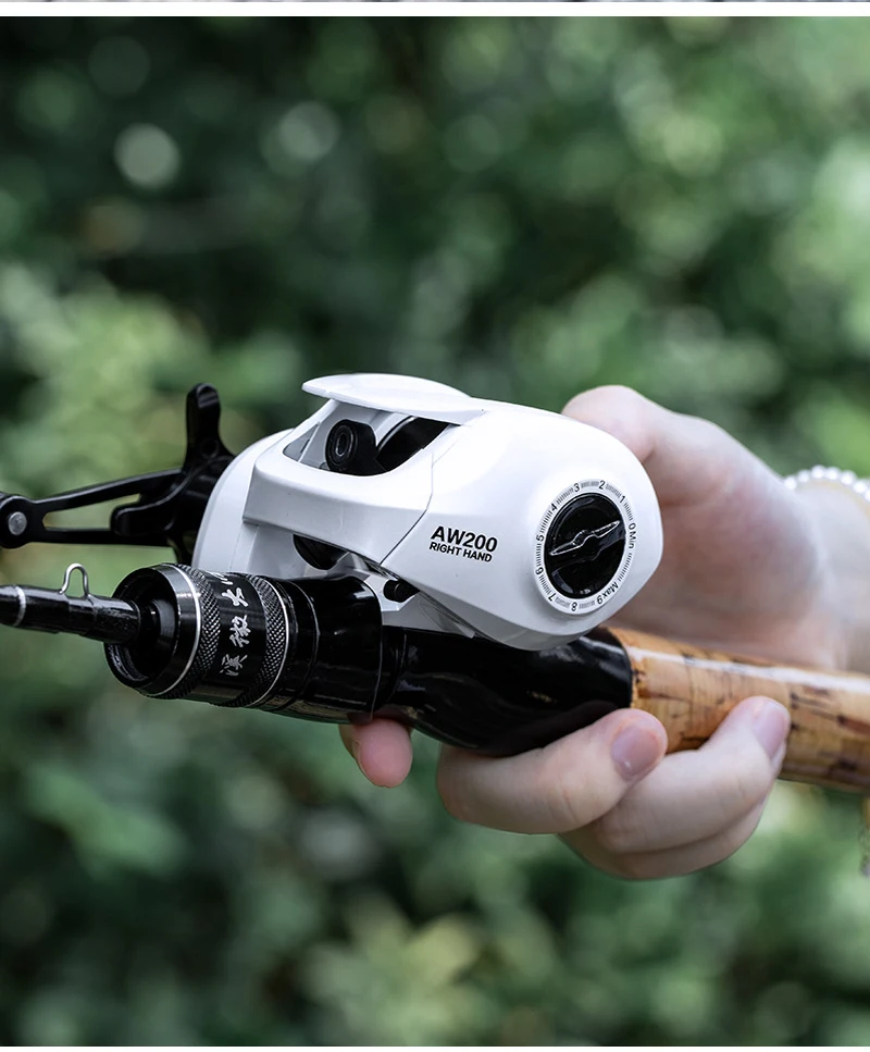 BILLINGS AW 200 Series,6.3:1 Gear Ratio,18LB Max Drag,Baitcasting Reel,For Freshwater Saltwater