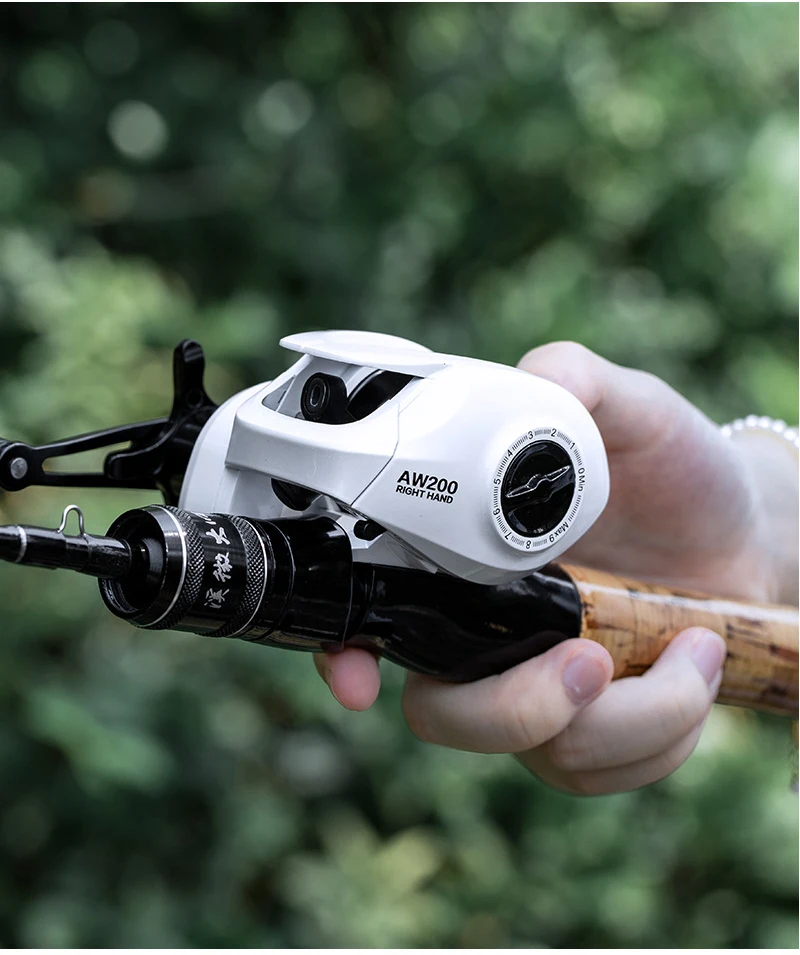 BILLINGS AW 200 Series,6.3:1 Gear Ratio,18LB Max Drag,Baitcasting Reel,For Freshwater Saltwater