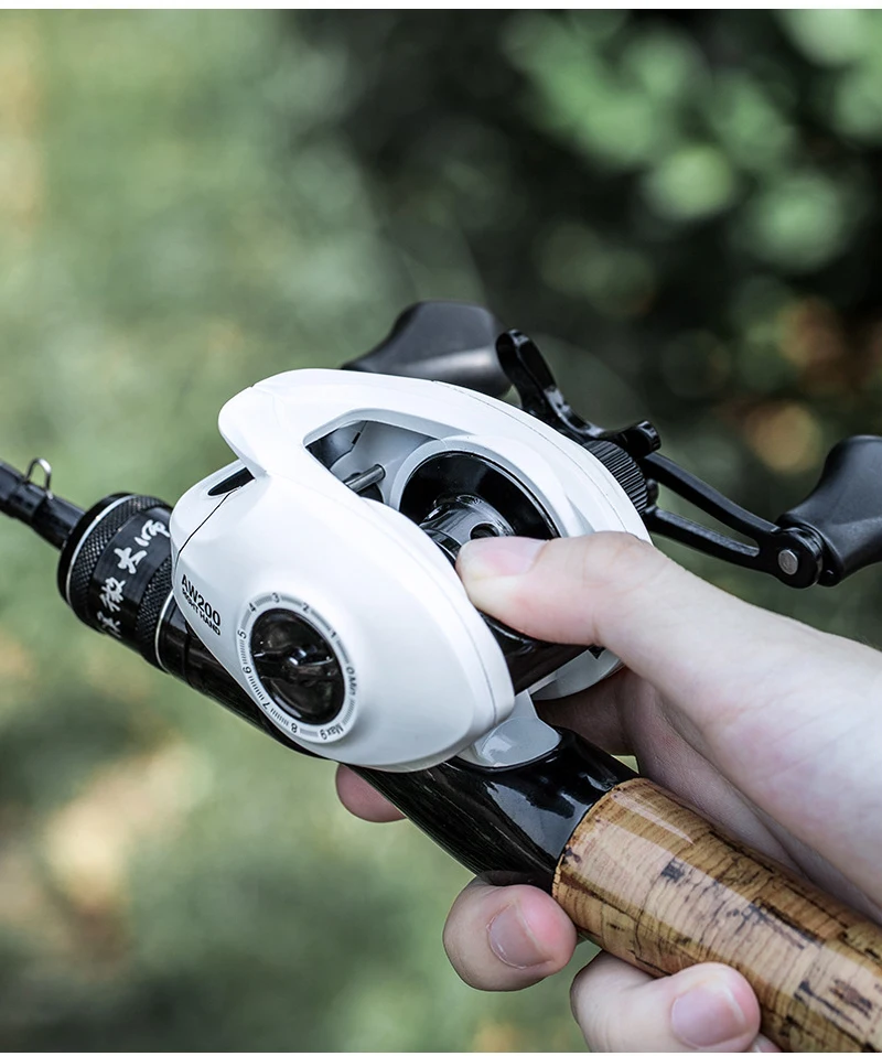 BILLINGS AW 200 Series,6.3:1 Gear Ratio,18LB Max Drag,Baitcasting Reel,For Freshwater Saltwater