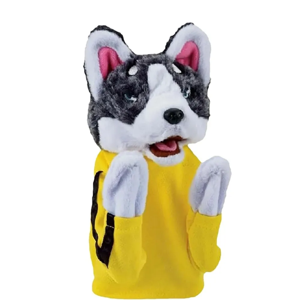 Kid Kung Fu Animal Toy Husky Glove Doll Game Plush Toy Boxer Hand Puppet Dog Action Interactive Toys Party Social Game