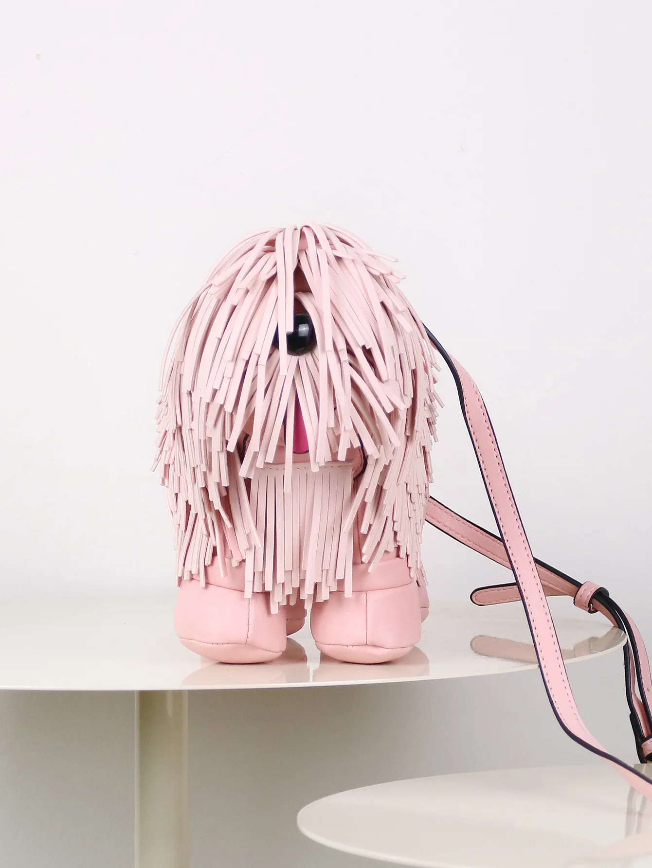 Novelty Tassel Puppy Shape Women's Shoulder Bag Crossbody Cute Cartoon Animal Shape Purses and Handbag Designer Tote Bag