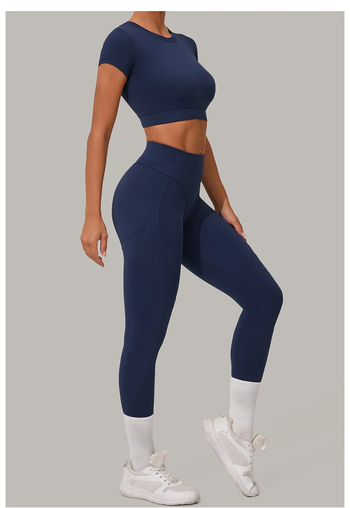 High Waist Yoga Pants Women Yoga Leggings Fitness Leggings Running Cycling Pants Breathable Sports Leggings Workout Gym Clothing