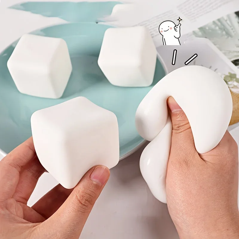 Adults Squishy Tofu Stress Balls Autism Sensory Toys Stress Anxiety Relief Fidget Toys Dough Water Ball Gifts Bulk