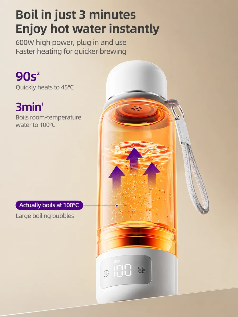 Avent Portable Bottle Warmer Travel Kettle 550ml 316L Stainless Steel 100C Boiling Constant Temperature Baby Formula Milk Warmer