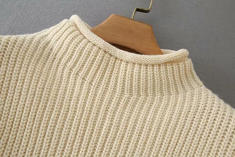 Rollkragen Sleeveless Weste Pullover Frauen 2024 Mit Schulter Pads Gestrickte Pullover Herbst Winter Jumper Casual Tops Mode