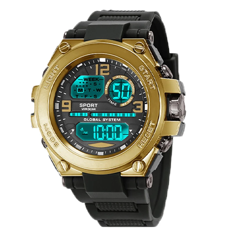 Luxury Electronic Watch for Man Outdoor Sports Men's Watches Stopwatch Waterproof Calendar LED Digital Sports Watch for Student