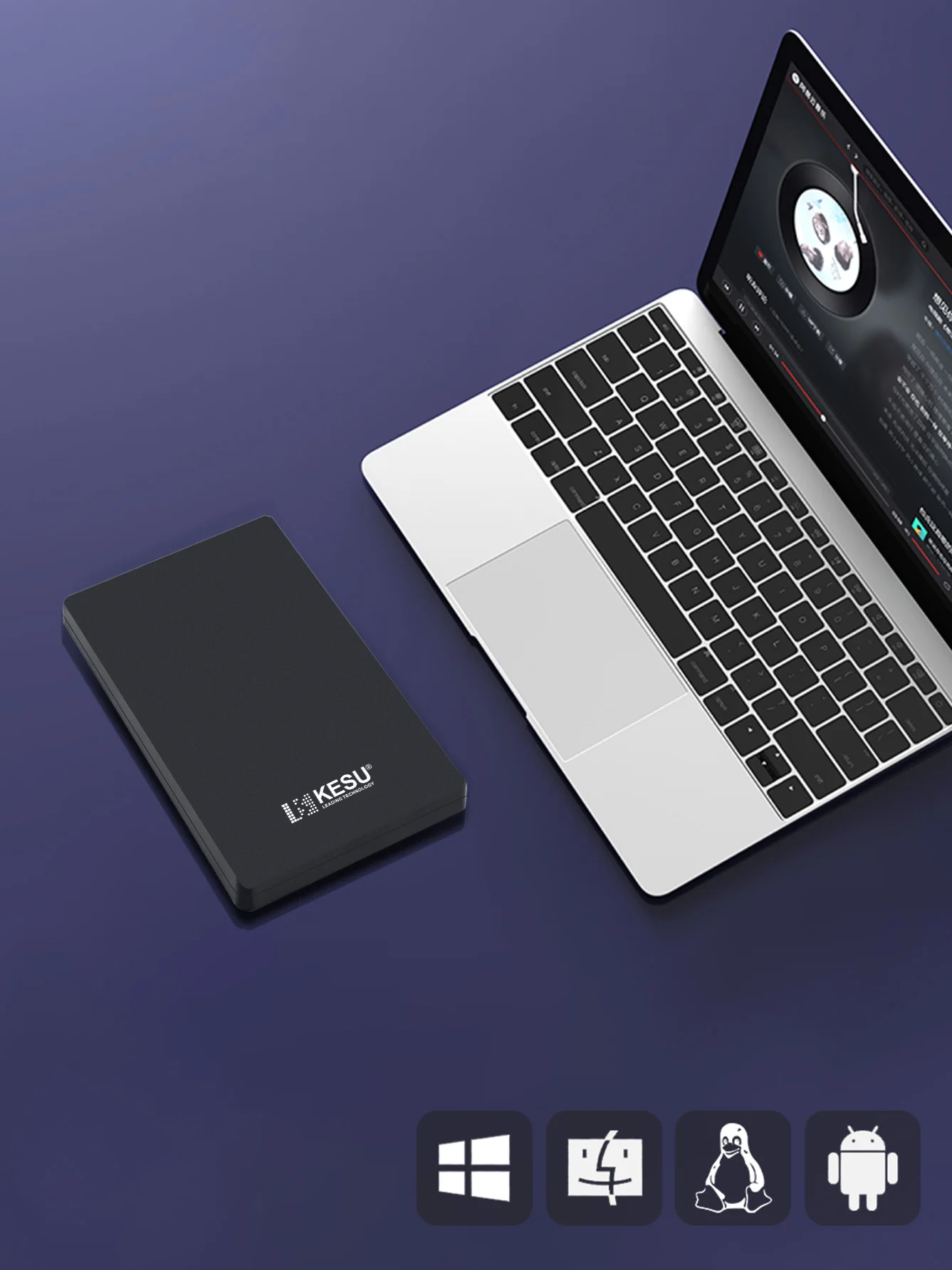 KESU HDD 2.5" Portable External Hard Drive 2TB/1TB/500GB/750GB USB3.0 Disk Memory for PC Tablets PS4 Notebook Desktop Computer