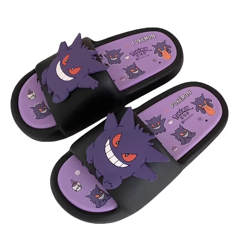 Pokémon Gengar Slippers - Men's and Women's Cool Trendy Online Stars' Anti-Slip EVA Couple Sandals for Summer