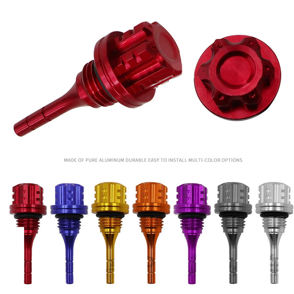 Motorcycle Engine Oil Dipstick Filler Cap Plug CNC Aluminum Alloy Motorcycle Accessories for GY6 BWS 125CC