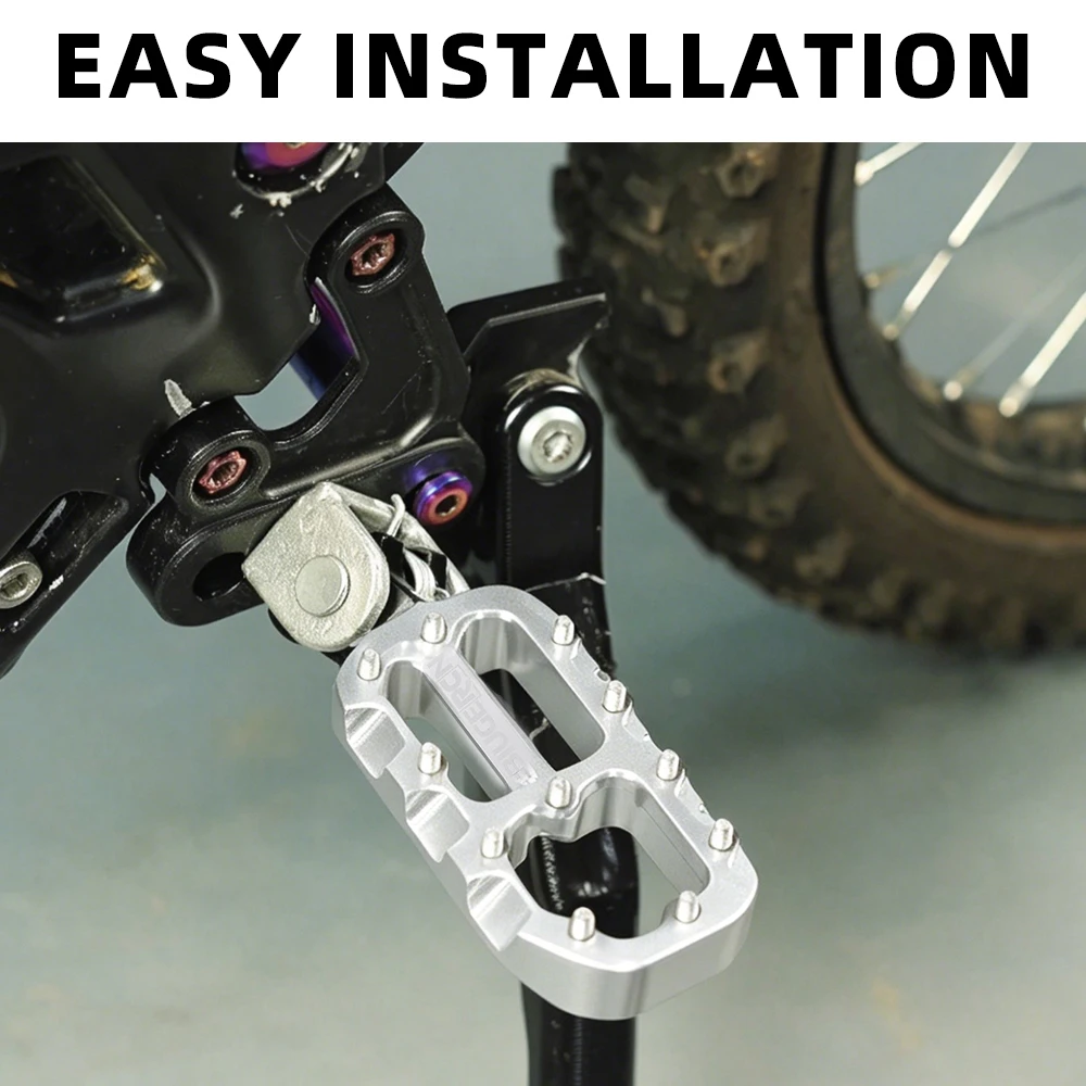 FootPegs Motorcycle For Surron Lightbee Segway X260 X160 Electric Dirt Bike Aluminum Foot Rests Pedals Dirt Pit Bike Accessories